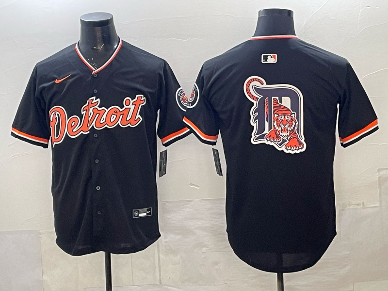 Men Detroit Tigers blank black Game Nike MLB Jersey14001->detroit tigers->MLB Jersey